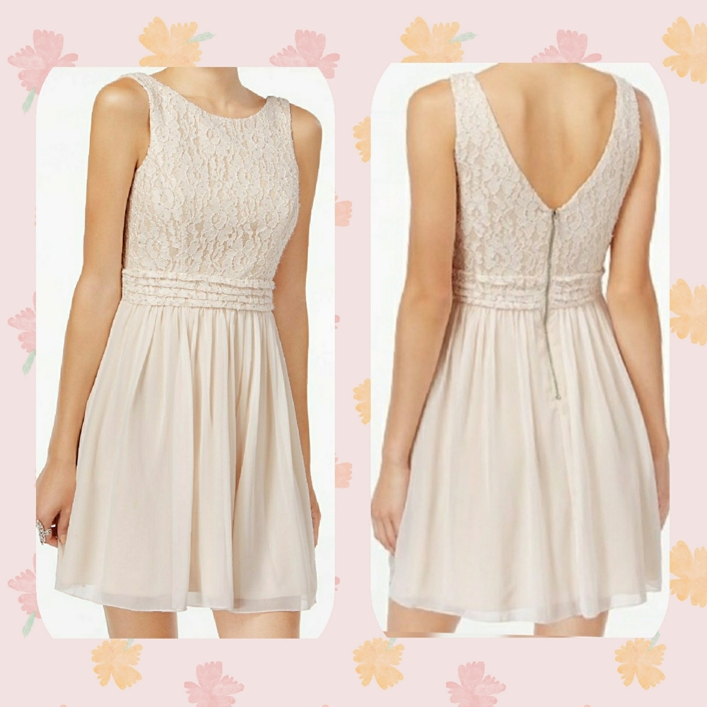 Speechless Juniors Glitter Lace Party Dress